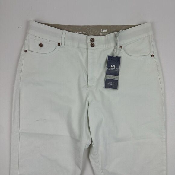 NWT Lee Platinum Label Premium Fit Classic Comfort Capri Jeans Sz 18 Medium - Picture 3 of 12